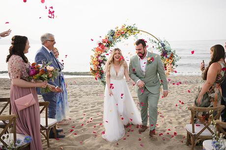 Summer wedding in Crete with vibrant colors and flowers | Jennie & Alex