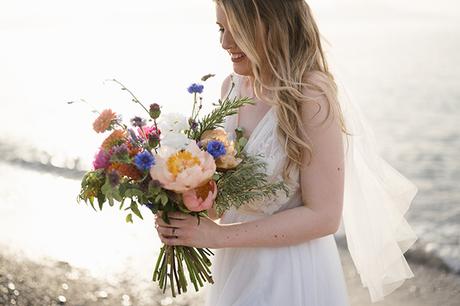 Summer wedding in Crete with vibrant colors and flowers | Jennie & Alex