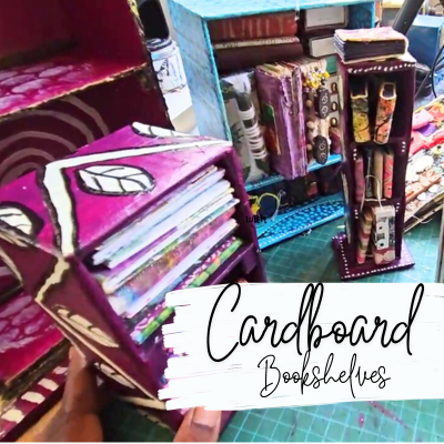 Transform Cardboard into Stunning Bookcase: Join the Fun!