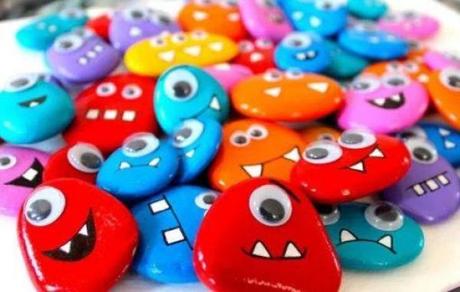 Ten Ways to Paint Pebbles With The Little Ones Monsters