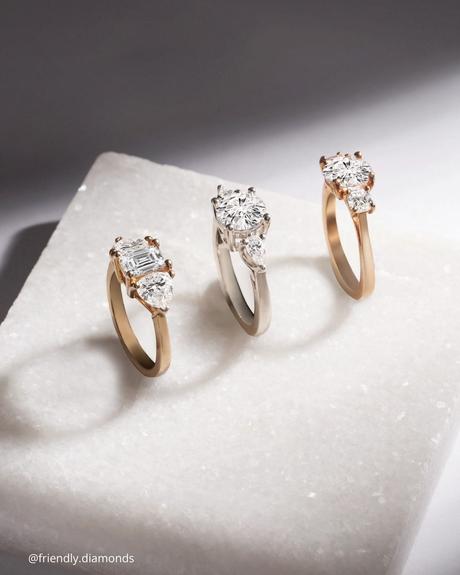 ethical engagement rings set of yellow and white gold rings friendly.diamonds