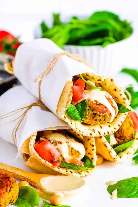 Healthy Falafel Wrap