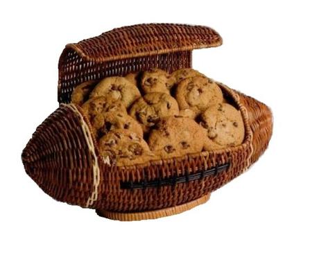 American Football Shaped Cookie Gift Basket