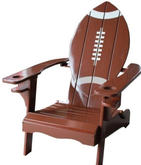 American Football Shaped Adirondack Chair