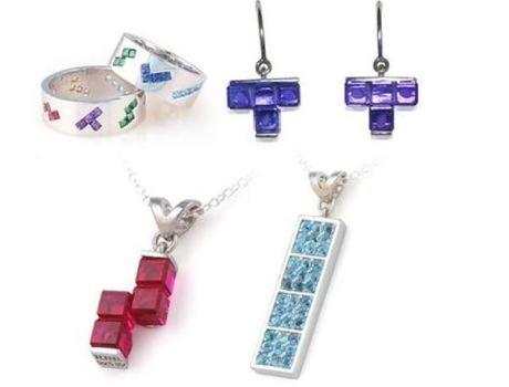 Tetris Themed Jewellery