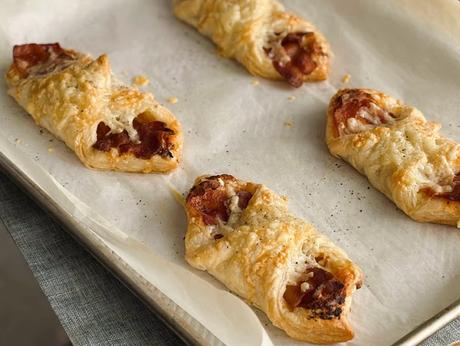 Cheese and Bacon Turnovers