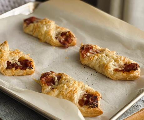 Cheese and Bacon Turnovers