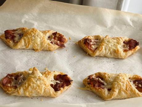 Cheese and Bacon Turnovers