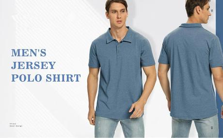 Image: Men's Short Sleeve Soft Cotton Collared Polo Shirt