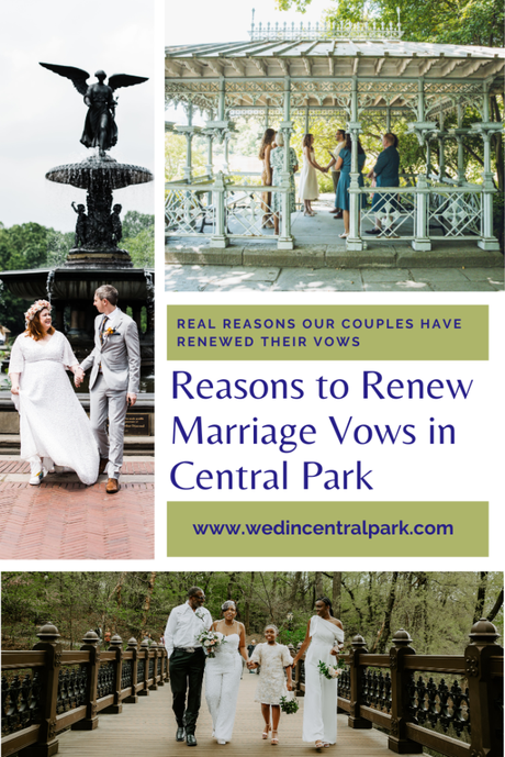 Reasons real couples have renewed their marriage vows in Central Park