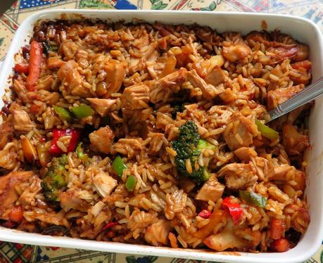 Teriyaki Chicken and Rice Casserole