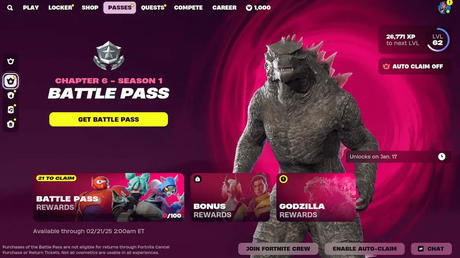 Fortnite Godzilla Pass