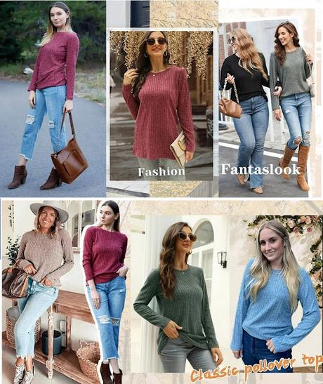 Long Sleeve Crew Neck Casual Pullover Long Sleeve Crew Neck Casual Pullover