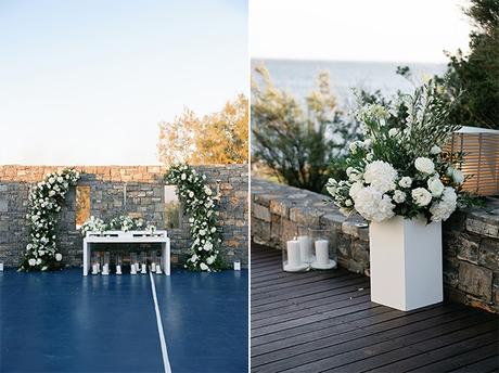 Seaside wedding with white blooms and gold accents | Eleni & Jordan Seaside wedding with white blooms and gold accents | Eleni & Jordan