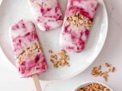 Mixed Berry Granola Yoghurt Popsicles