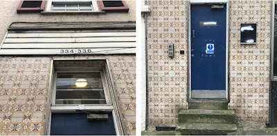 Gray's Inn Road – strange backward-facing houses, a water trough and another laundry (with fancy tiles)