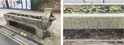 Gray's Inn Road – strange backward-facing houses, a water trough and another laundry (with fancy tiles)