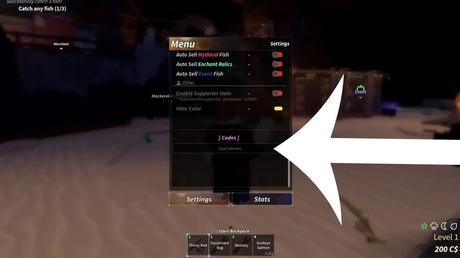 Fisch Codes Menu Atlantis Update