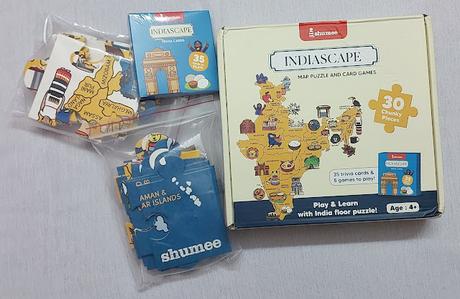 India Map Puzzle Set - 30 Pieces & 35 Trivia Cards India Map Puzzle Set - 30 Pieces & 35 Trivia Cards