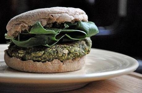 Black Bean-Spinach Burgers