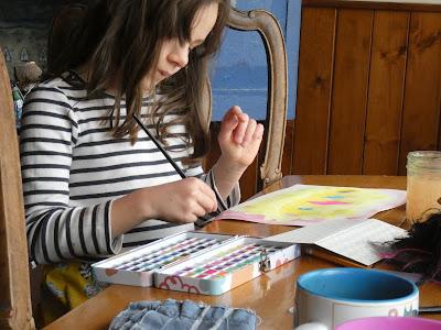 Josie Paints (but she really wants to play the guitar and sing)