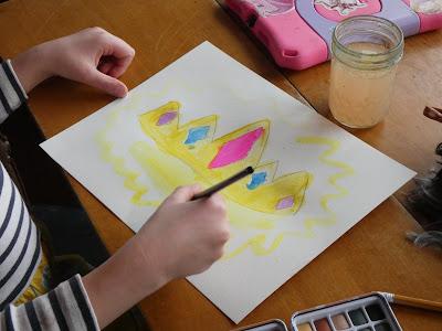 Josie Paints (but she really wants to play the guitar and sing)