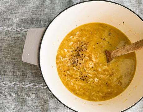 Rice and Smothered Cabbage Soup