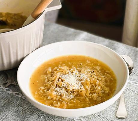 Rice and Smothered Cabbage Soup