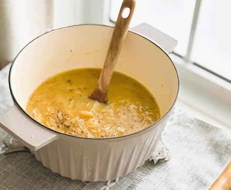 Rice and Smothered Cabbage Soup