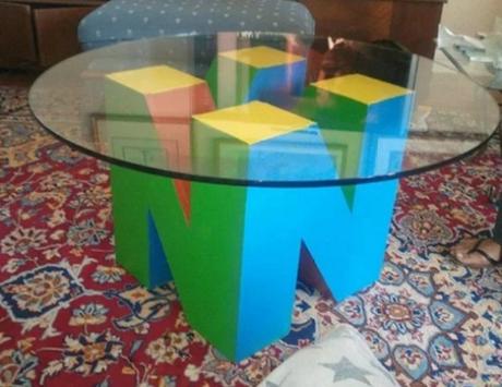 3D Nintendo 64 logo inspired coffee table