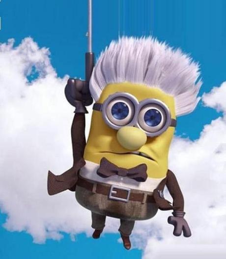 Minions Redesigned as Carl Fredricksen from UP