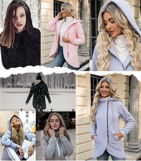 What’s your go-to outfit for lazy days? Image: Oversized Zip Up Long Sleeve Hoodie - S-XXL