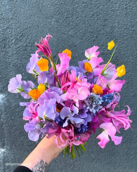 Enchanting Spring Wedding Bouquets: From Classic to Contemporary spring wedding bouquets bright lilac and purple color bridal bouquet thelittlebranch