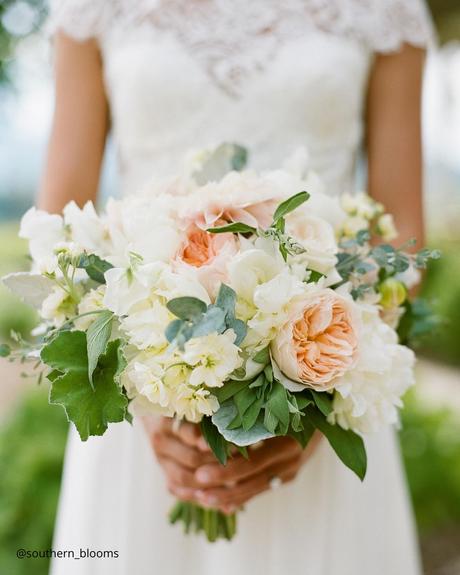 Enchanting Spring Wedding Bouquets: From Classic to Contemporary spring wedding bouquets=soft pastel pink bridal bouquet southern blooms