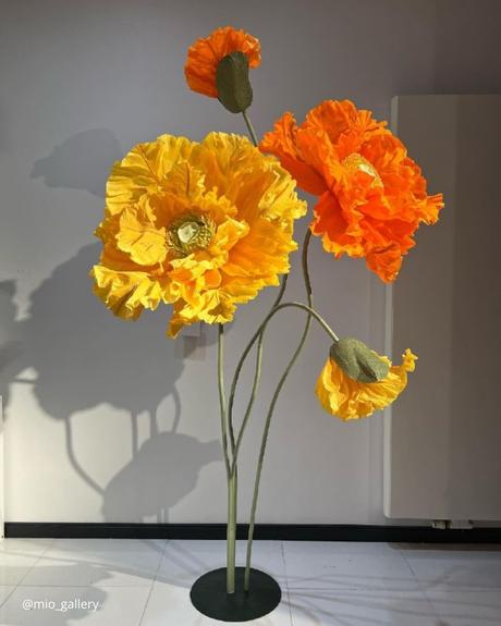 The Ultimate Guide to Using Fake Flowers for Your Wedding fake flowers huge fake orange roses