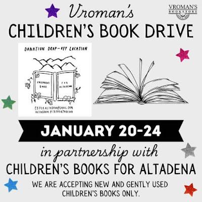 CHILDREN'S BOOKS FOR ALTADENA: Vroman's Book Drive to Help Children and Families Affected by the Wildfires
