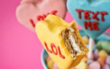Ten of the Very Best Recipes for Conversation Heart Party Foods Love Heart Sweets Inspired S’mores Pops