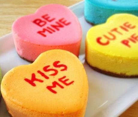 Ten of the Very Best Recipes for Conversation Heart Party Foods Love Heart Sweets Inspired Cheesecake