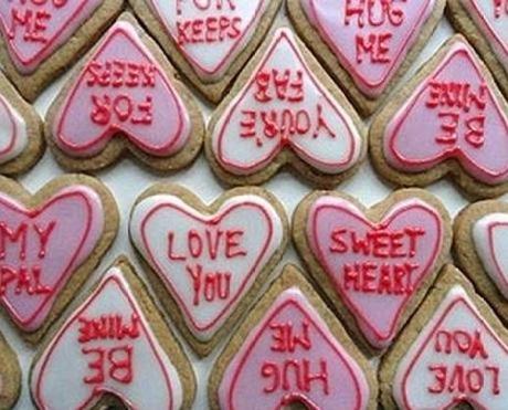 Ten of the Very Best Recipes for Conversation Heart Party Foods Love Heart Sweets Inspired Cookies