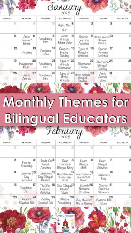 How Monthly Themes Can Streamline Your Bilingual Lesson Planning
