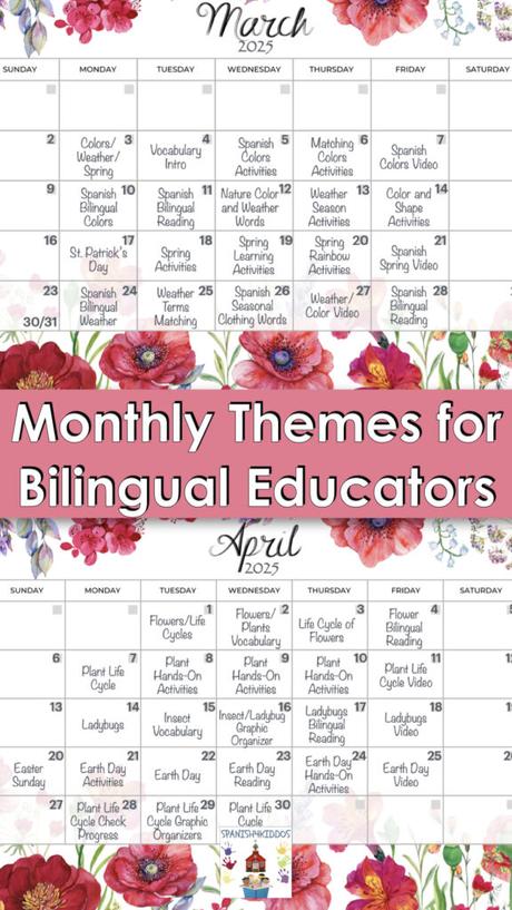 How Monthly Themes Can Streamline Your Bilingual Lesson Planning