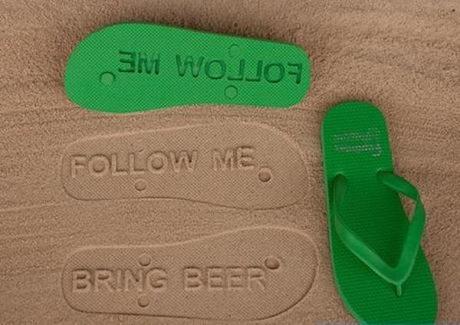 Message Inspired Flip Flops