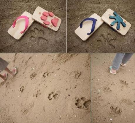 Animal Print Inspired Flip Flops