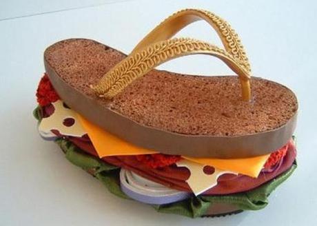 Sandwich Inspired Flip Flops