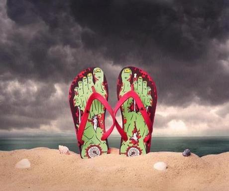 Zombie Inspired Flip Flops