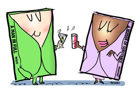 Two Book Jackets Walk Into A Party