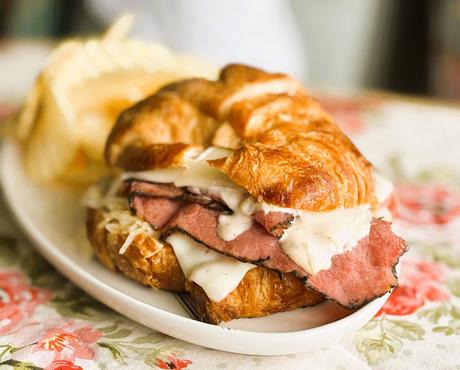Croissant Reuben Sandwich Croissant Reuben Sandwich