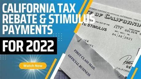 New California Stimulus 2022