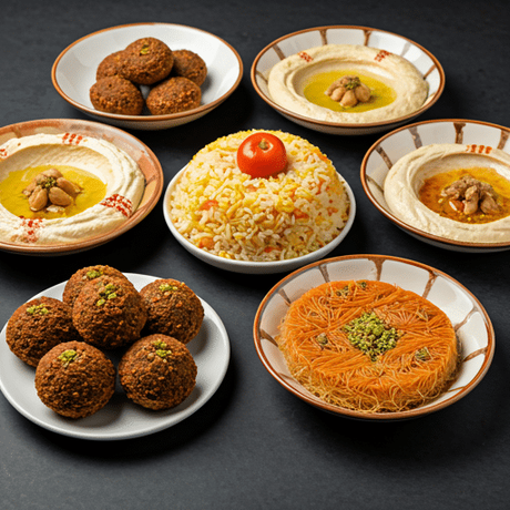 A picture of delicious Lebanese cuisine