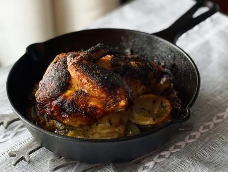 Cast Iron Roast Chicken Quarter